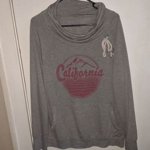 Cowl-Neck Cali Sweatshirt